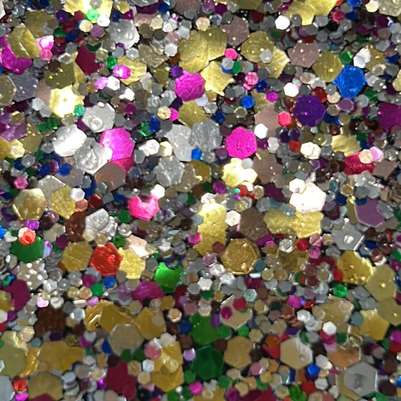 Super fun, Rebecca Minkoff zipper detail clutch used once and multicolor glitter - Picture 8 of 8